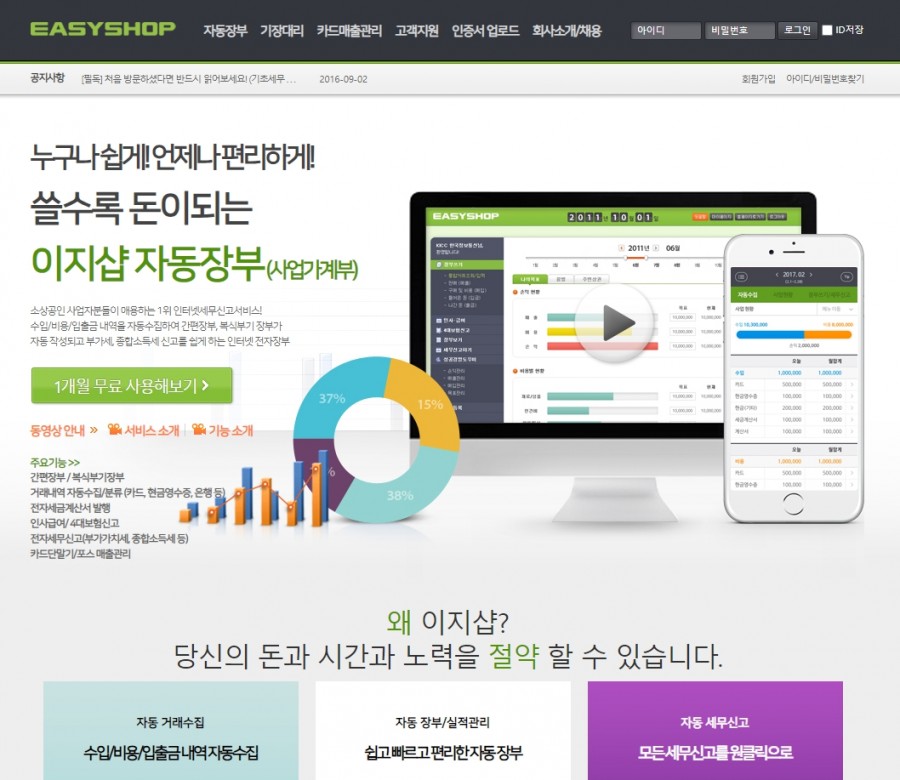 셀프 세무서비스 가능한곳 이지샵